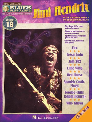 Jimi Hendrix - Blues Play-Along Volume 18 - Bb Instrument|Bass Clef Instrument|C Instrument|Eb Instrument Hal Leonard Lead Sheet /CD