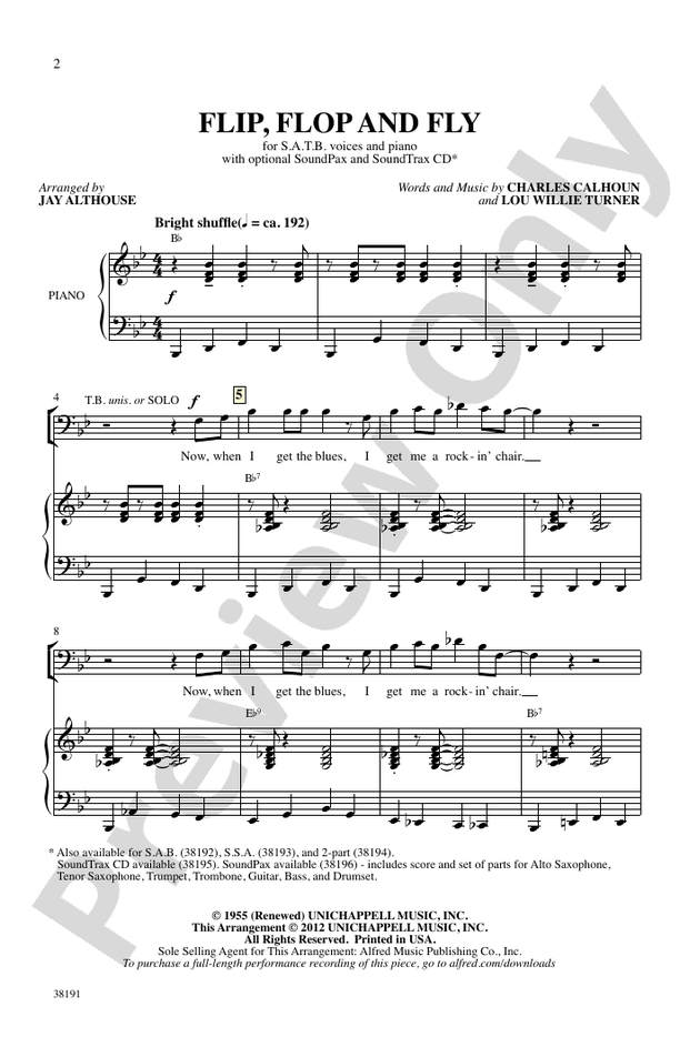 Flip, Flop and Fly – SATB Choral Octavo (Digital Download)