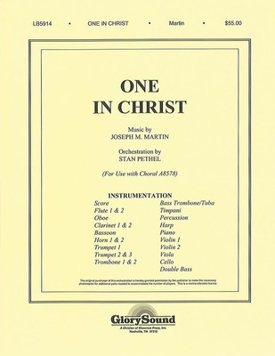 One in Christ - J. Paul Williams|Joseph M. Martin - Shawnee Press Score/Parts
