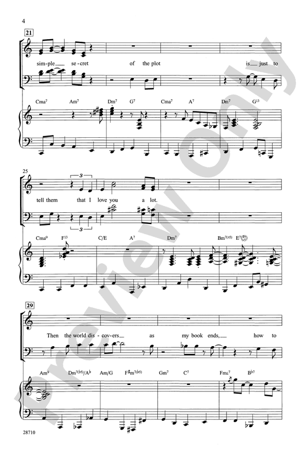 I Could Write a Book – SATB Choral Octavo (Digital Download)