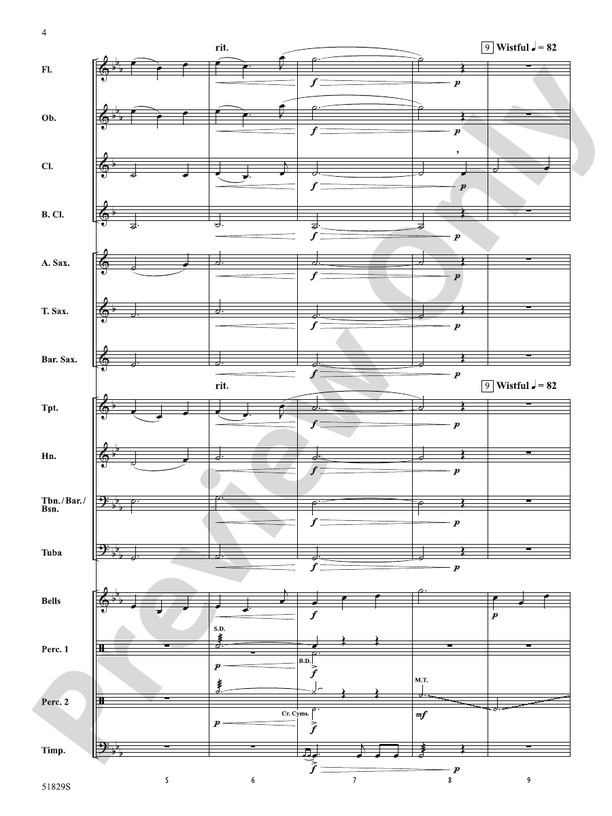 Alas, My Love - Concert Band Conductor Score & Parts(Digital Download)