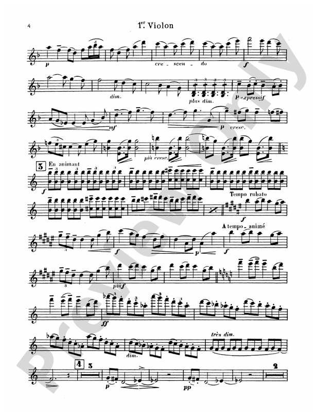 Debussy - String Quartet, Op. 10 - Piano Solo (Digital Download)