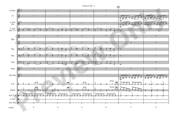 Godzilla, Part 2 – Marching Band Conductor Score & Parts (Digital Download)