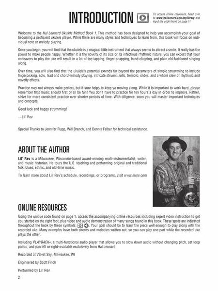 Lil' Rev - Hal Leonard Ukulele Method Deluxe Beginner Edition - Ukulele/Media Access Online Hal Leonard 1100121