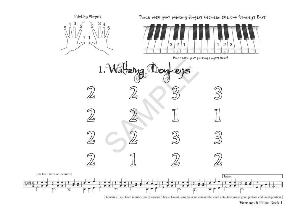 Vamoosh Piano Book 1 - Piano/Audio Access Online by Gregory Vamoosh Music VAM9