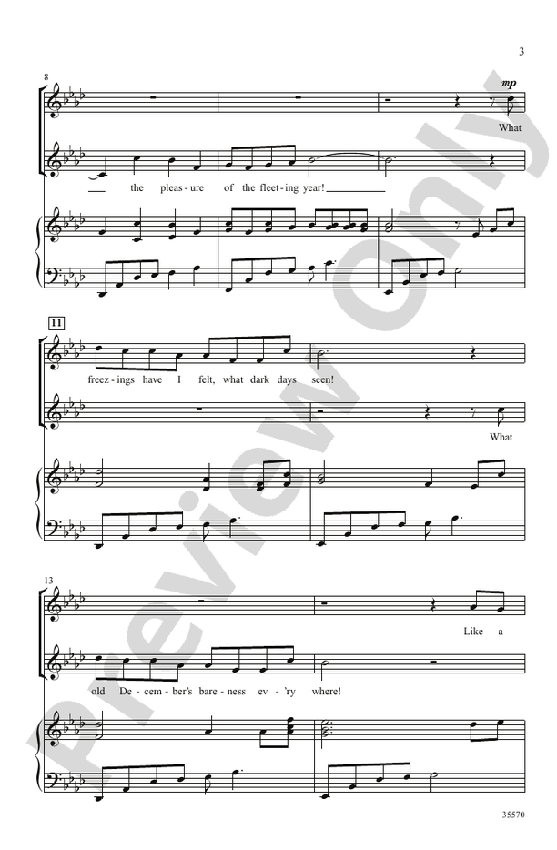 How Like a Winter – SSA Choral Octavo (Digital Download)