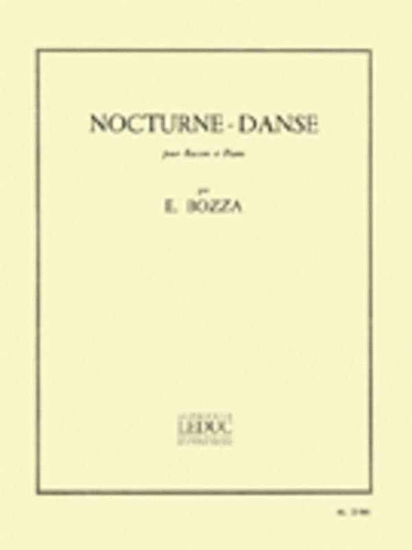 Bozza - Nocturne Dance - Bassoon/Piano Accompaniment Leduc AL2386