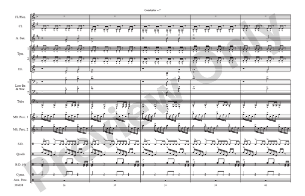 The Dark Knight – Marching Band Conductor Score & Parts (Digital Download)