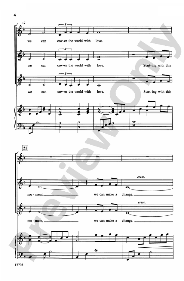Cover the World with Love – 2-Part (with Sign Language) Choral Octavo (Digital Download)
