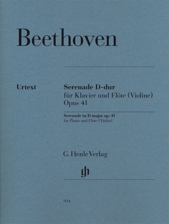 Serenade for Flute and Piano Op 41