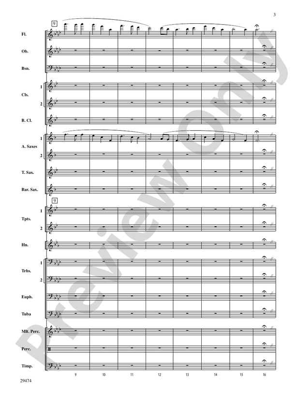 Remember - Concert Band Conductor Score & Parts (Digital Download)