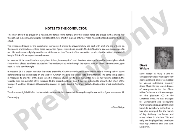 They Can't Take That Away from Me – Jazz Ensemble Conductor Score & Parts (Digital Download)