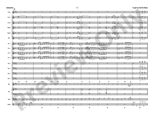 Flight of the Foo Birds - Jazz Ensemble Conductor Score & Parts(Digital Download)