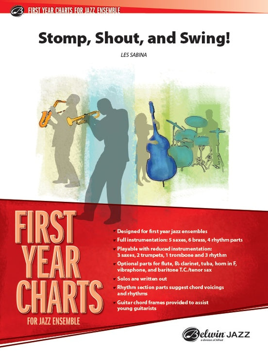 Shout, Stomp, and Swing! - Jazz Ensemble Conductor Score & Parts (Digital Download)