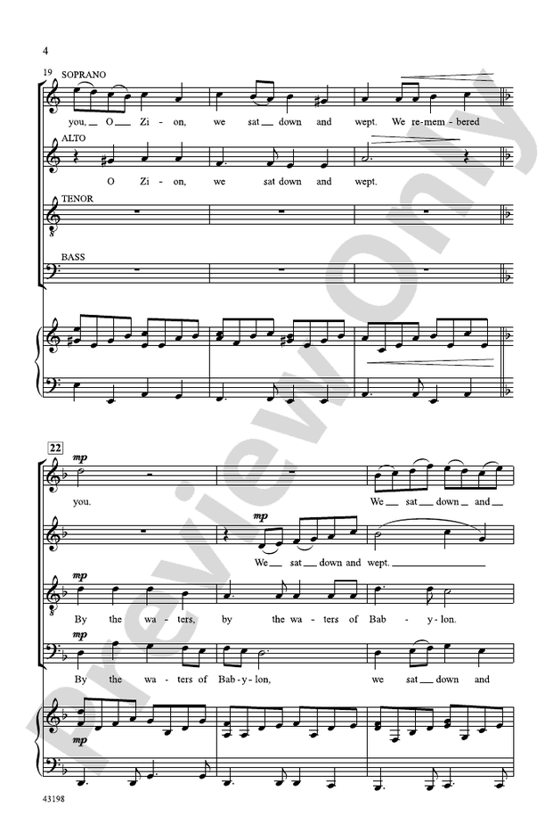 By the Waters – SATB Choral Octavo (Digital Download)