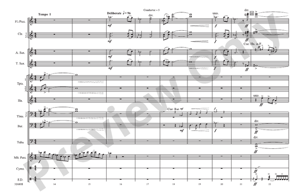 Seapower Fanfare – Marching Band Conductor Score & Parts (Digital Download)