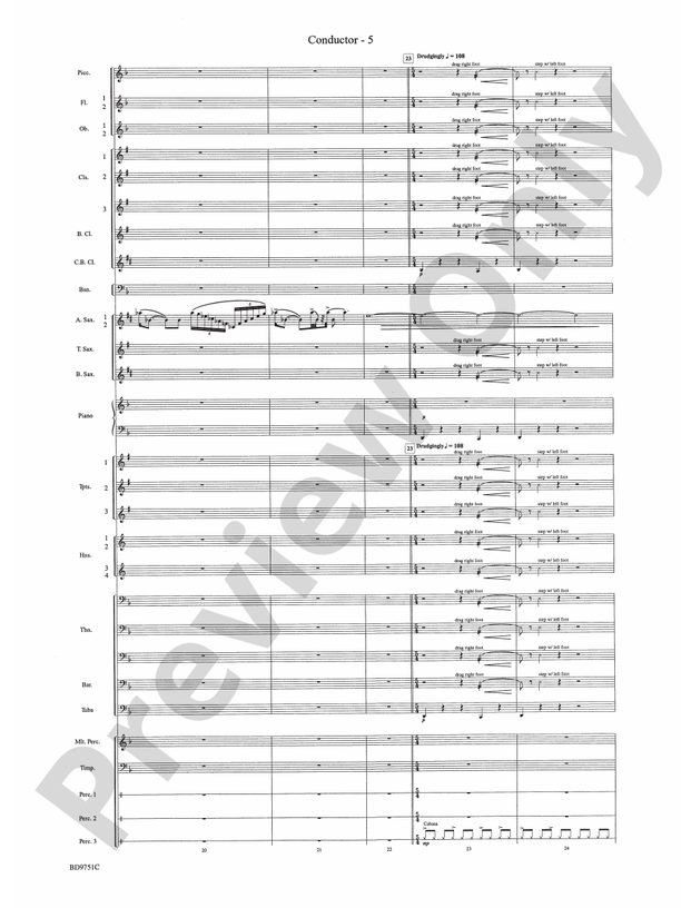 Purgatorio (from The Divine Comedy) - Concert Band Conductor Score & Parts (Digital Download)