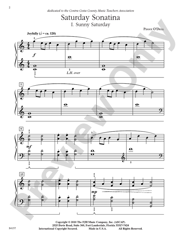 Saturday Sonatina - Piano (Digital Download)