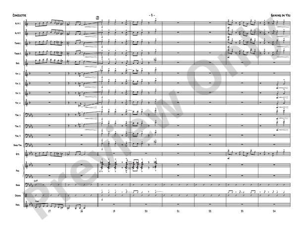 Gaining On You - Jazz Ensemble Conductor Score & Parts(Digital Download)
