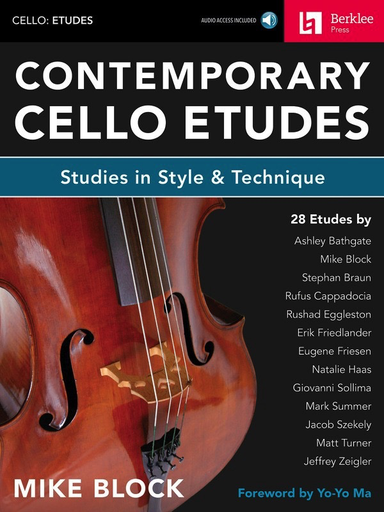 Contemporary Cello Etudes - Cello Online Audio - Berklee Press