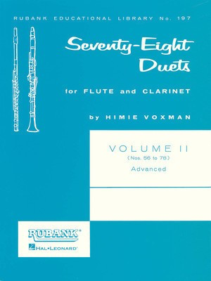 78 Duets for Flute and Clarinet - Volume 2 - Advanced (Nos. 56-78) - Clarinet|Flute Rubank Publications