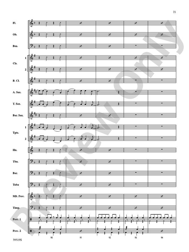 Zydeco Cajun Crawdad Dance - Concert Band Conductor Score & Parts (Digital Download)