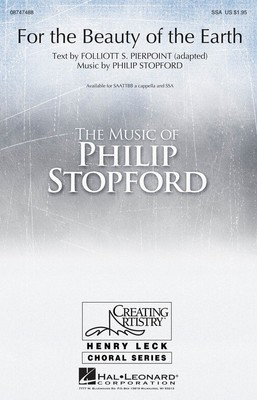 For the Beauty of the Earth - Philip Stopford - SAATTBB Hal Leonard Choral Score Octavo