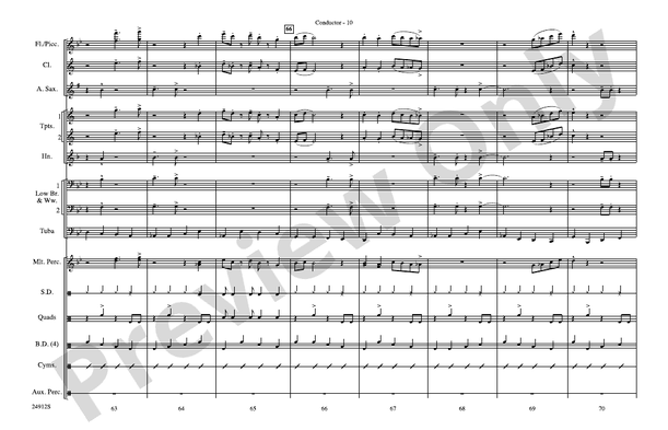 Fiesta Bahia – Marching Band Conductor Score & Parts (Digital Download)