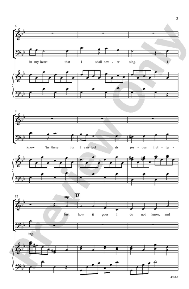 The Note Within - 3 Part Mixed Choral Octavo (Digital Download)