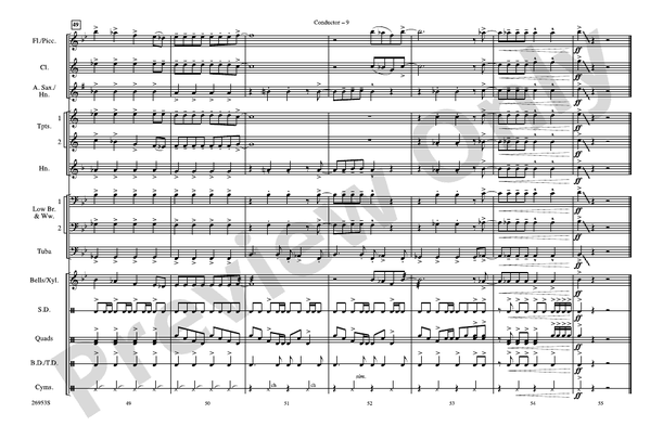 All I Wanna Do – Marching Band Conductor Score & Parts (Digital Download)