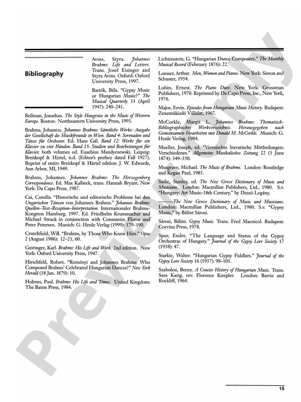 Brahms - Hungarian Dances, Volume 1 - 1 Piano, 4 Hands (Digital Download)