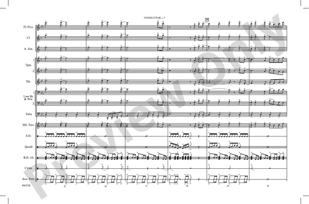 Take My Breath – Marching Band Conductor Score & Parts (Digital Download)