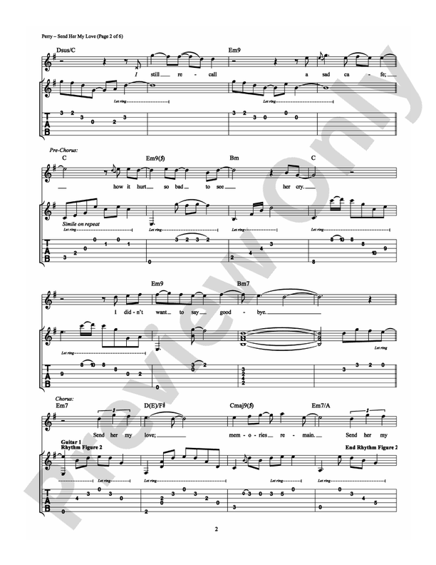 Send Her My Love - Guitar TAB (Digital Download)