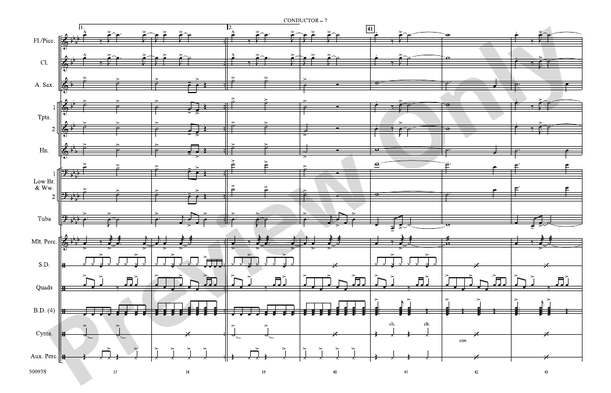 Modern Love – Marching Band Conductor Score & Parts (Digital Download)