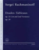 Etudes-Tableaux Op. 33 (1st and 2nd Versions), Op. 39 - Urtext of the Rachmaninoff Critical Edition Piano Solo - Sergei Rachmaninoff - Piano Boosey & Hawkes