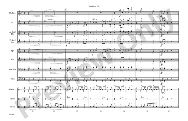 James Bond Theme (Arr. Jerry Burns) – Marching Band Conductor Score & Parts (Digital Download)