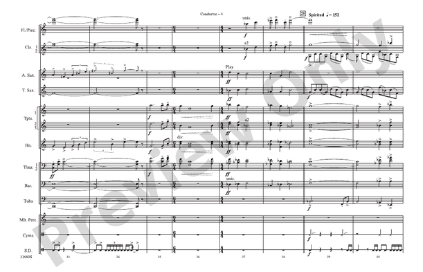 Seapower Fanfare – Marching Band Conductor Score & Parts (Digital Download)