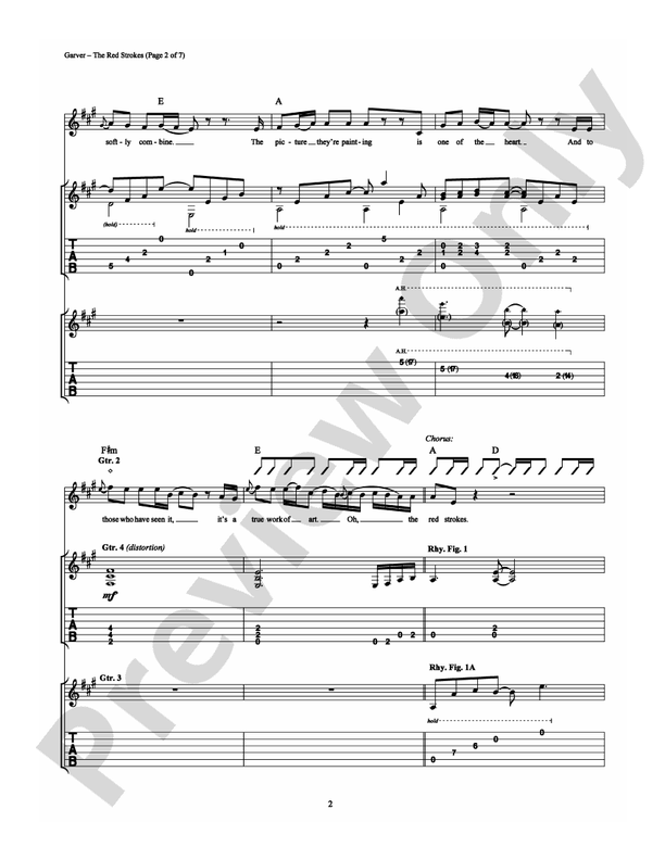 The Red Strokes - Guitar TAB (Digital Download)