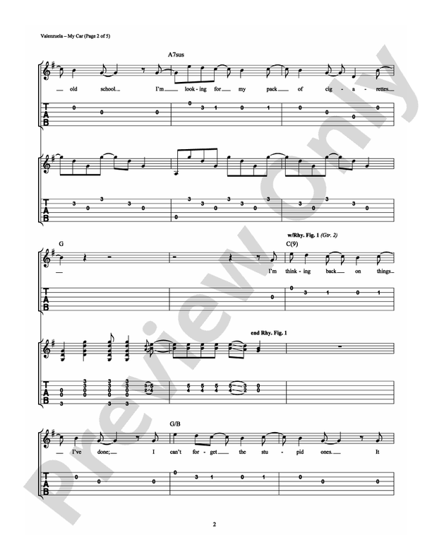 My Car - Easy Guitar (Digital Download)