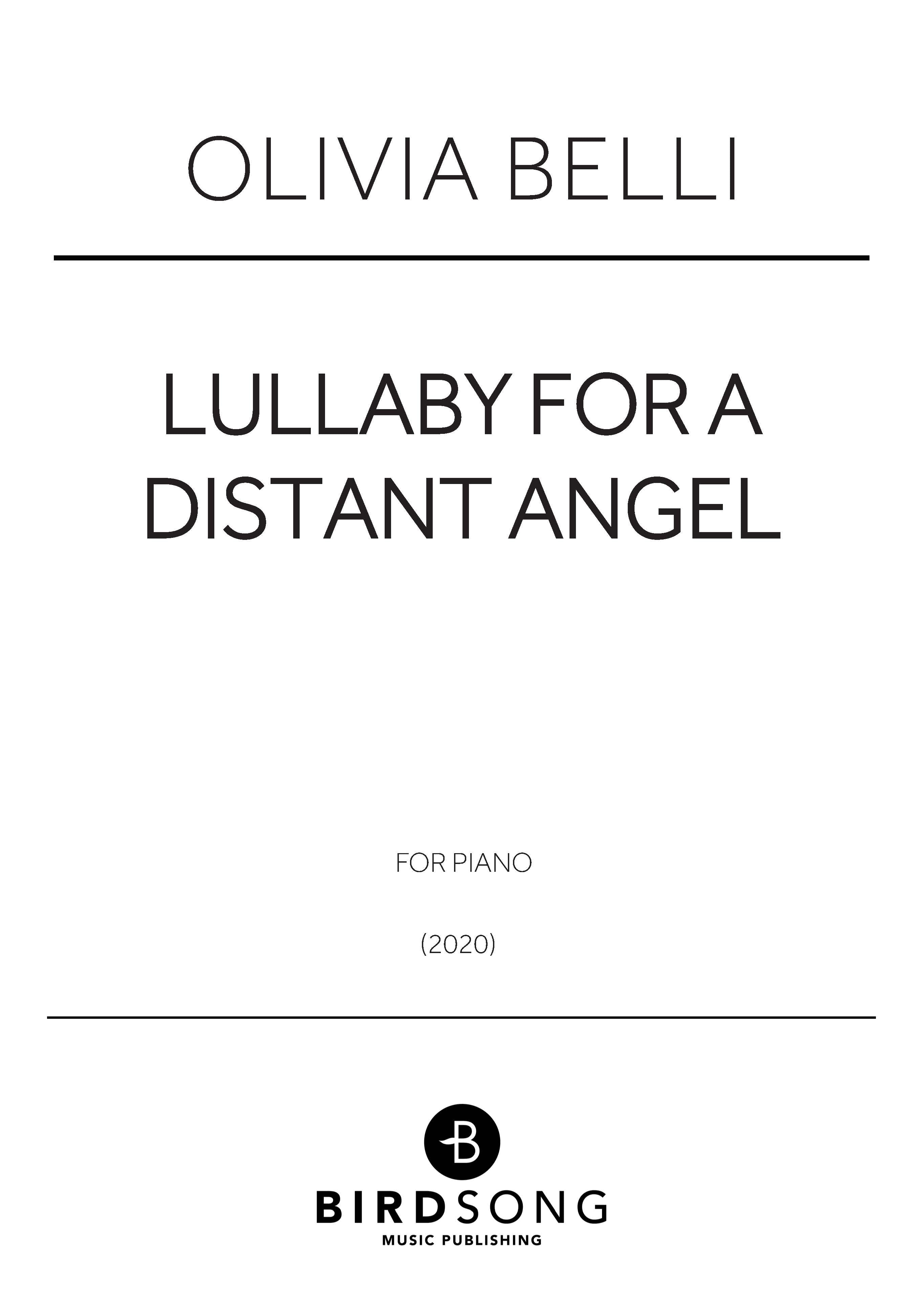 Belli - Lullaby for a Distant Angel - Piano Solo (Digital Download)