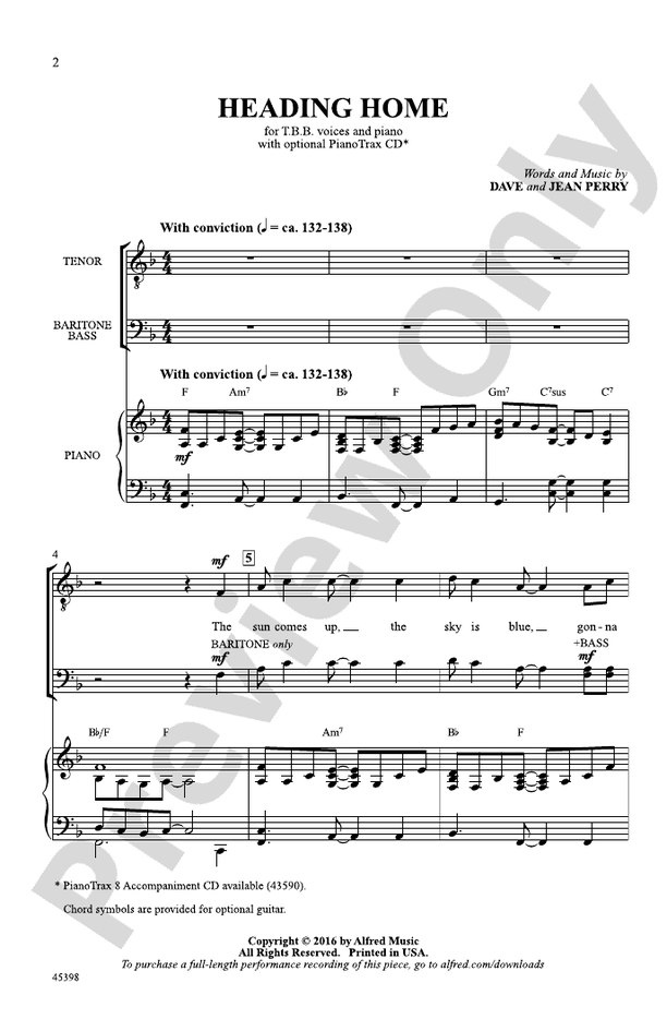 Heading Home – TBB Choral Octavo (Digital Download)