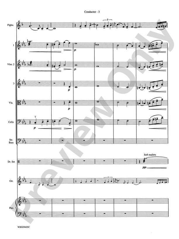 Embraceable You (featuring Flugelhorn Solo with Strings) – String Orchestra Conductor Score & Parts (Digital Download)