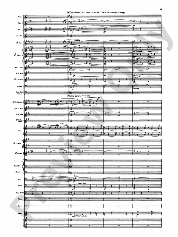 Armenian Dances, Part I - Concert Band Conductor Score & Parts (Digital Download)