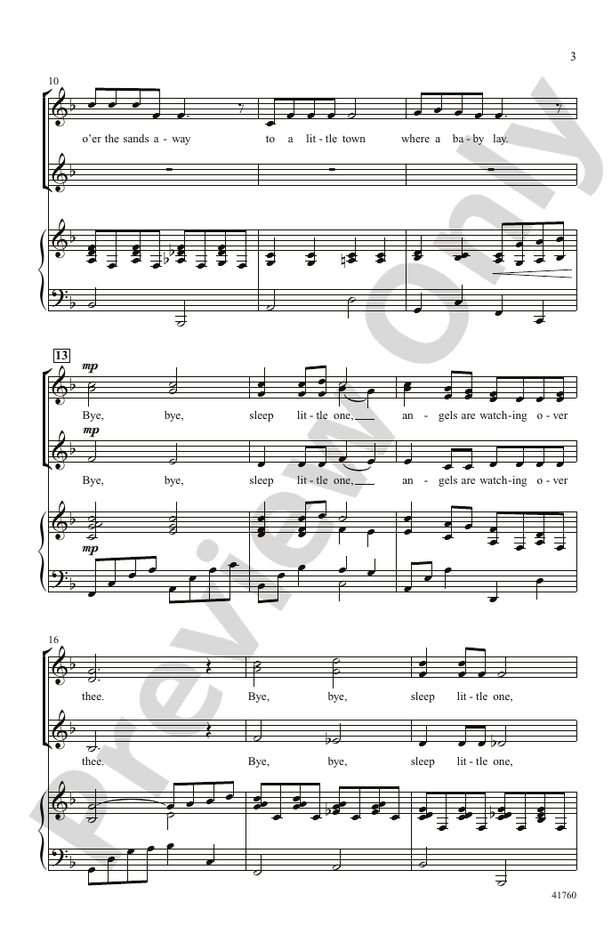 A Christmas Lullaby - SSA Choral Octavo (Digital Download)