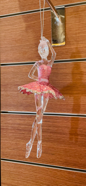 Christmas Decoration Ballerina in a Pink Tutu