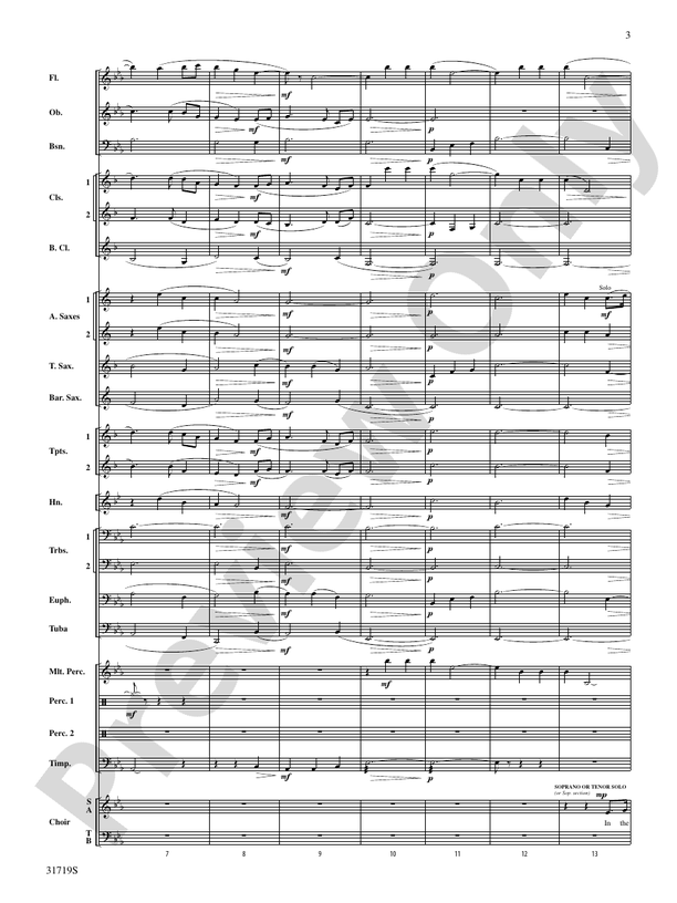 Honor Roll March - Concert Band Conductor Score & Parts (Digital Download)