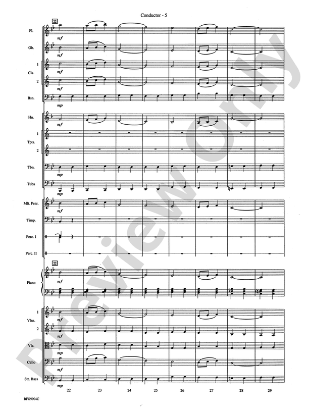 Commencement Suite – Full Orchestra Conductor Score & Parts (Digital Download)