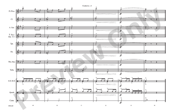 That's Entertainment – Marching Band Conductor Score & Parts (Digital Download)