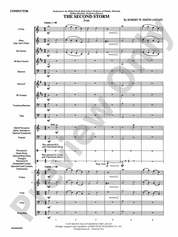 The Second Storm (Ivan) – Full Orchestra Conductor Score & Parts (Digital Download)