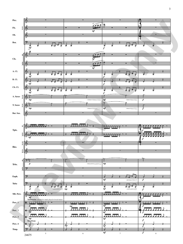 Confession (Movement 2 of Symphony of Prayer) - Concert Band Conductor Score & Parts (Digital Download)